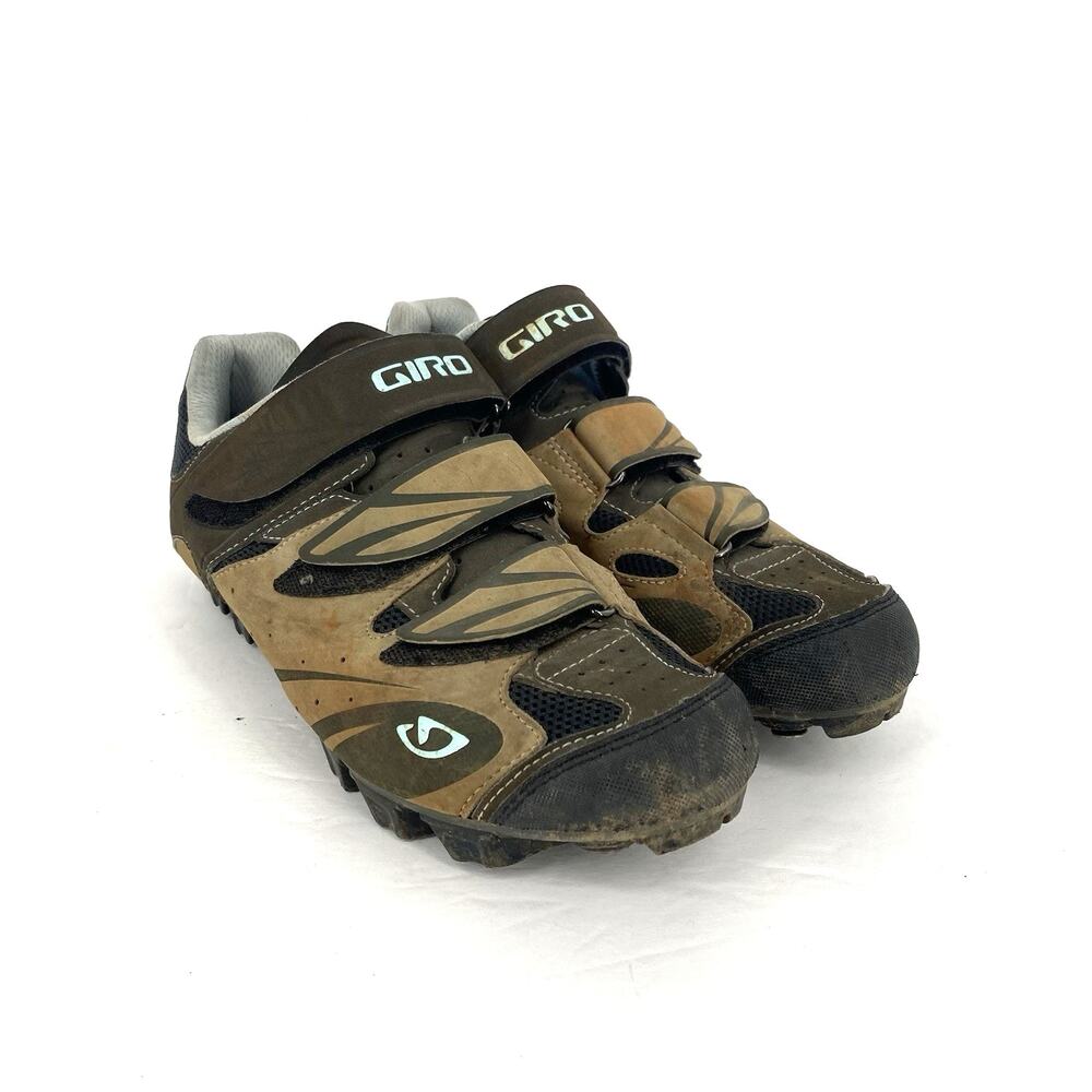 Giro Reva MTB Cycling Shoes Brown Green Women's 8.5 SPD Trail Bike
